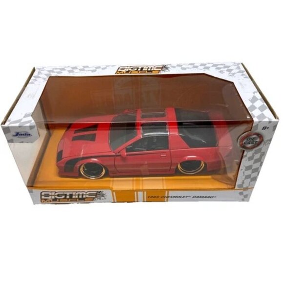 Jada Bigtime Muscle 1985 Chevrolet Camaro 1/24 Red Diecast Model Car 34196 NIB - Picture 1 of 9